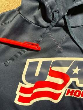NIKE USA Gold Medal Ice Hockey Hooded Hoodie Sweatshirt Men’s Small